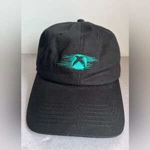 XBox Black Adjustable Hat Cap Graphic Green Logo Microsoft Video Game Merch